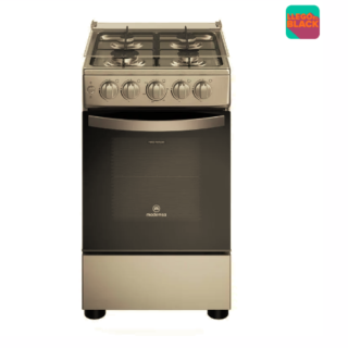 Cocina a Gas 4 Platos Mademsa LimpiaFácil y Parrillas de Alambrón FM4ES Silver