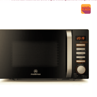 Microondas Mademsa 20 Litros Digital Descongelamiento Inteligente MM20FBH Negro