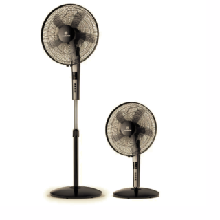 Ventilador 2 en 1 Mademsa Pedestal y Sobremesa con Control Remoto 40,6cm SFM21 Negro