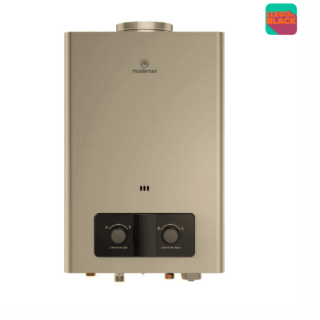 Calefont Gas Licuado Mademsa 8 Litros Tiro Natural Ionizado CMN08G Gris