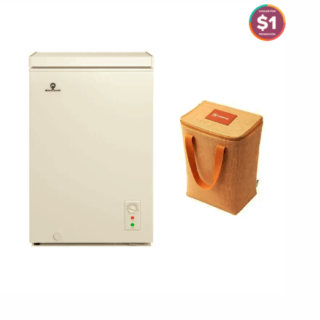 Congelador Freezer Mademsa Horizontal Dual 97L Frío Directo H100 Blanco + Bolso Cooler Mademsa